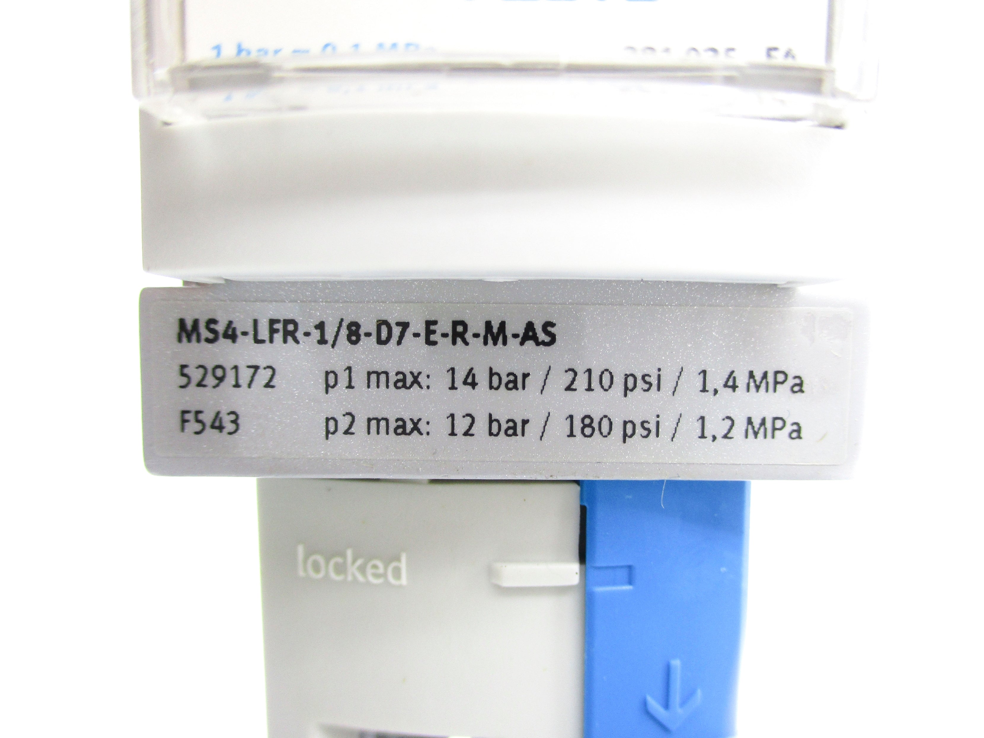 FESTO MS4-LFR-1/8-D7-E-R-M-AS 180/210PSI NSNP