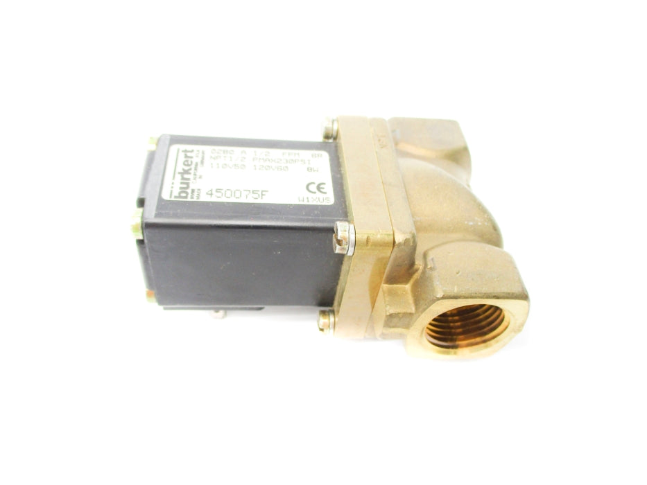 BURKERT 0280-1-1/2-FPM-BR 110/120V 230PSI UNMP