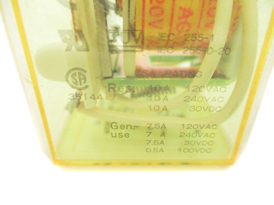 IDEC RR3PA-U 10A 120VAC NSNP