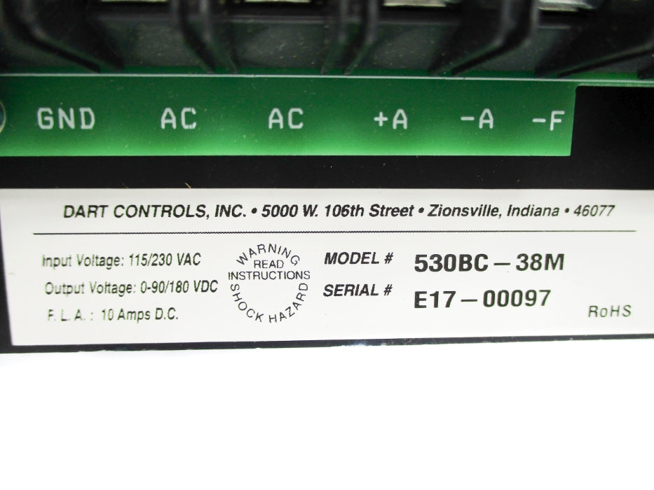 DART CONTROLS 530BC-38M NSNP
