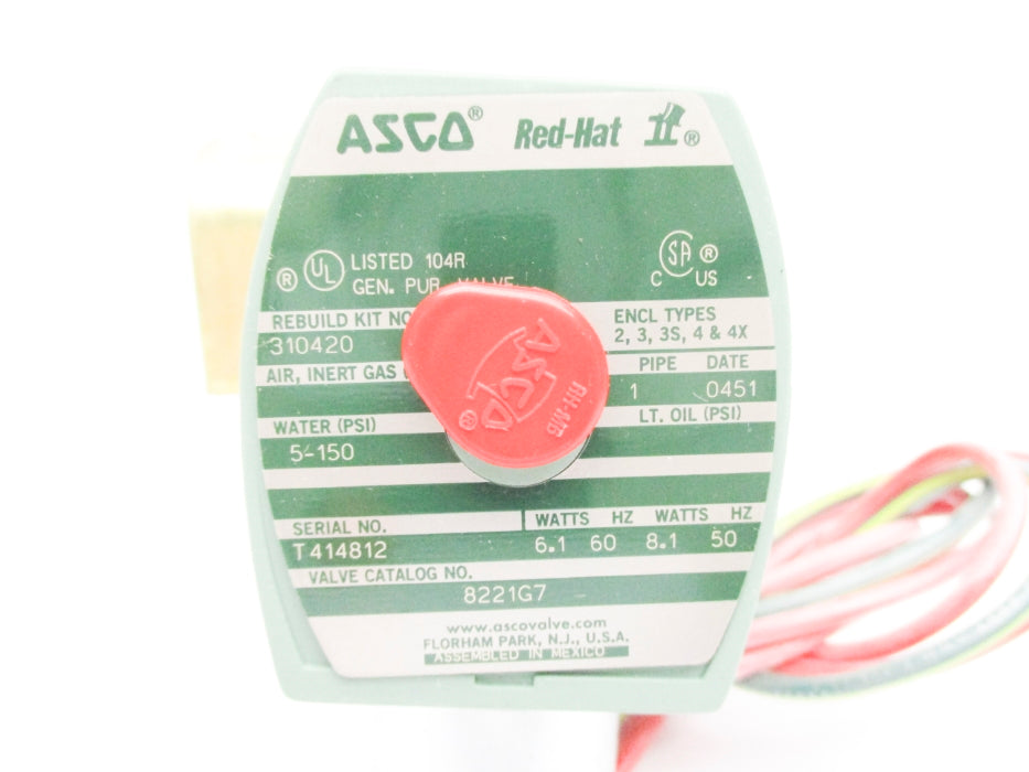 ASCO 8221G7 5-150PSI 110/120V NSMP