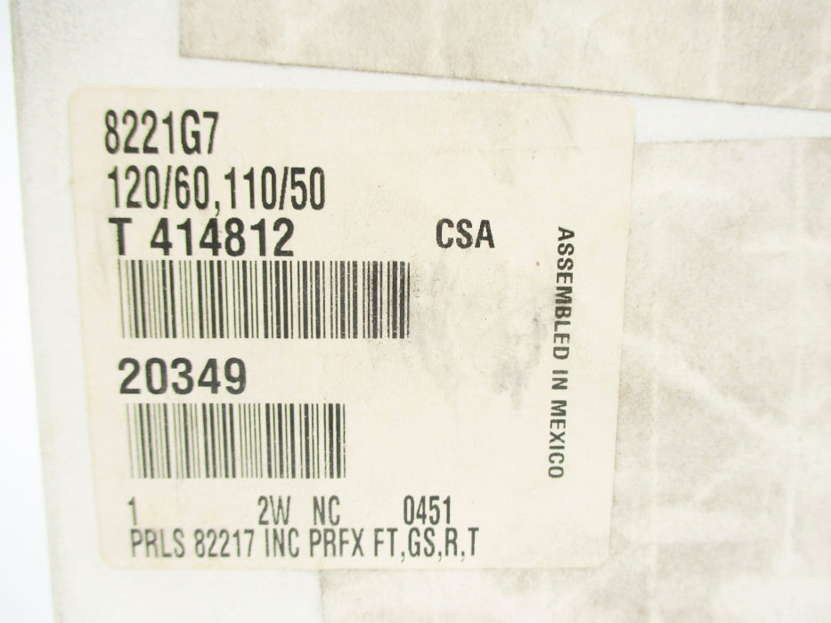 ASCO 8221G7 5-150PSI 110/120V NSMP