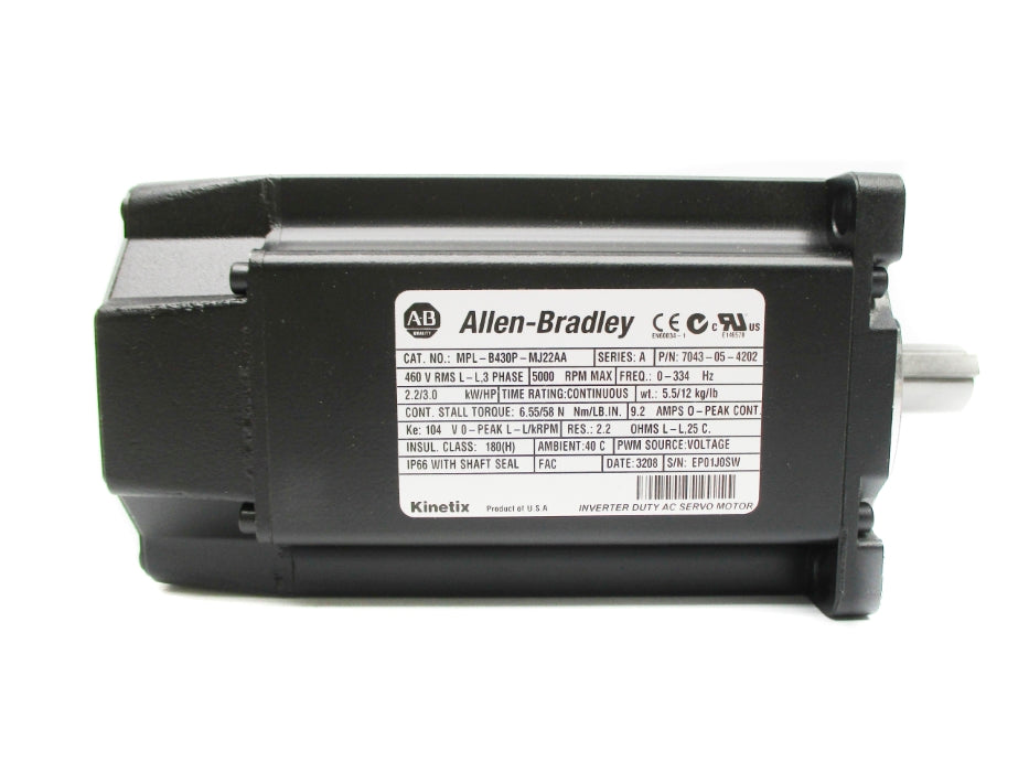 ALLEN BRADLEY MPL-B430P-MJ22AA SER. A NSMP