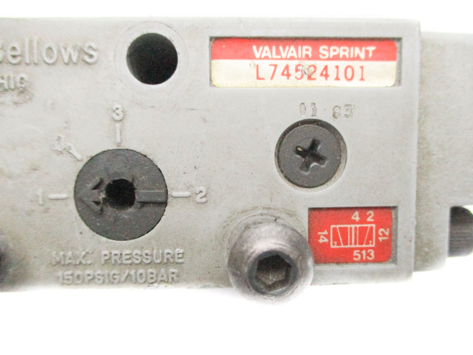 SCHRADER BELLOWS L74524101 150PSIG UNMP