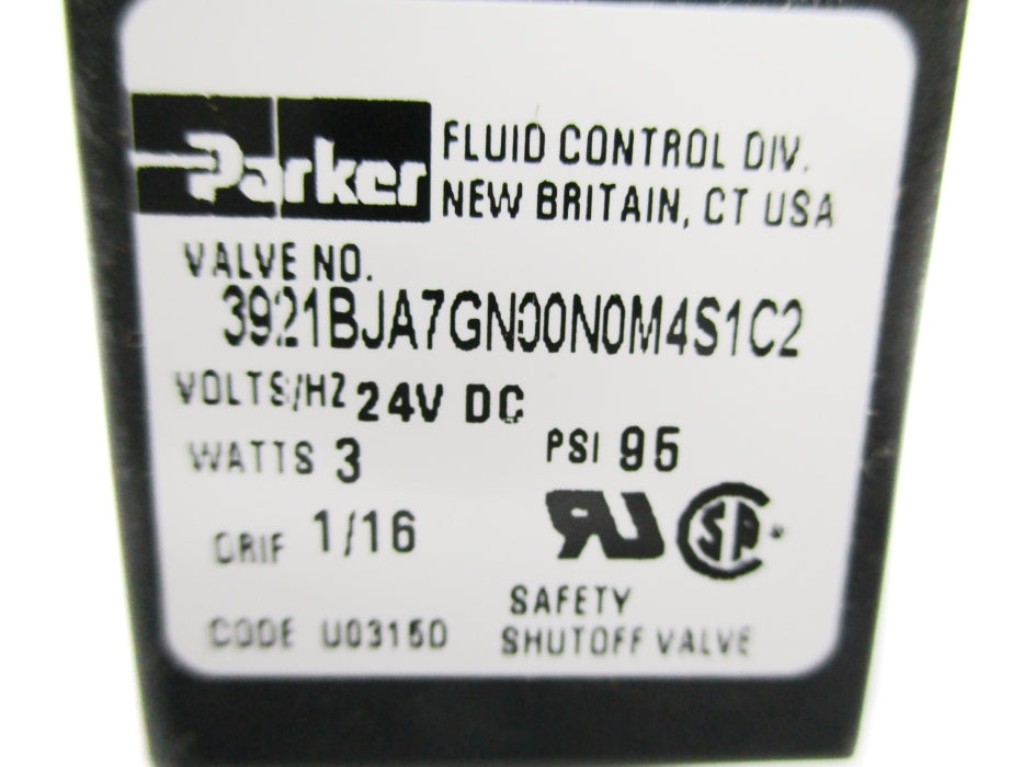 PARKER 3921BJA7GN00N0M4S1C2 24VDC 95PSI NSNP