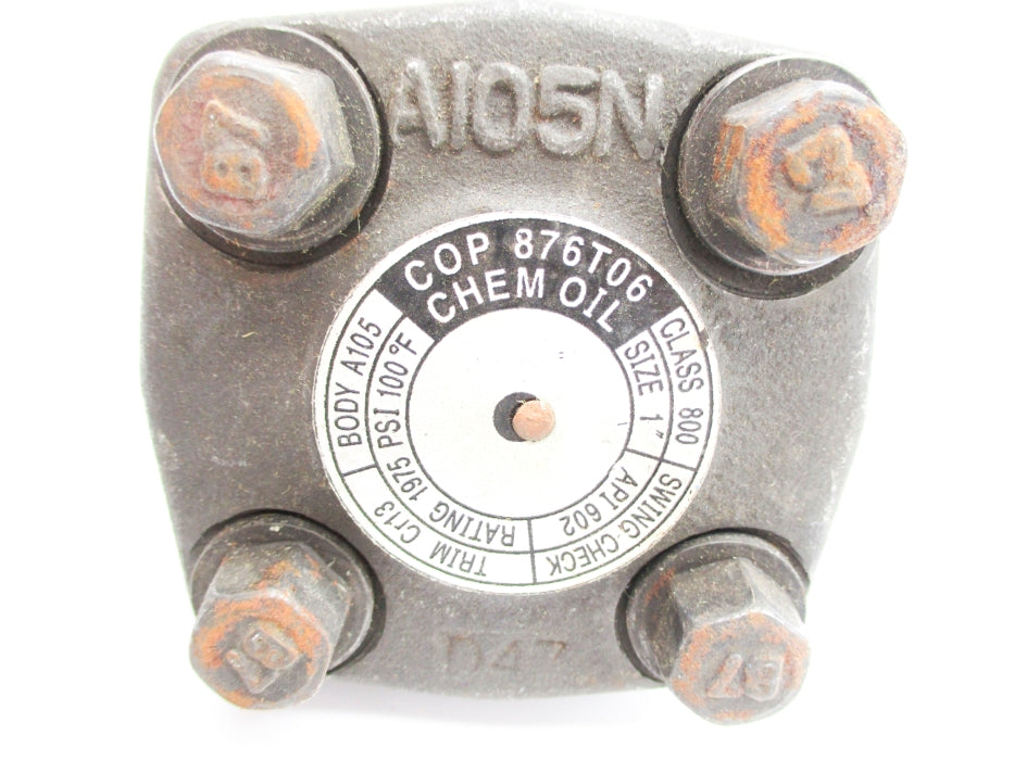 SWING CHECK VALVE A105N 800-1 1975PSI (AS PICTURED) NSNP