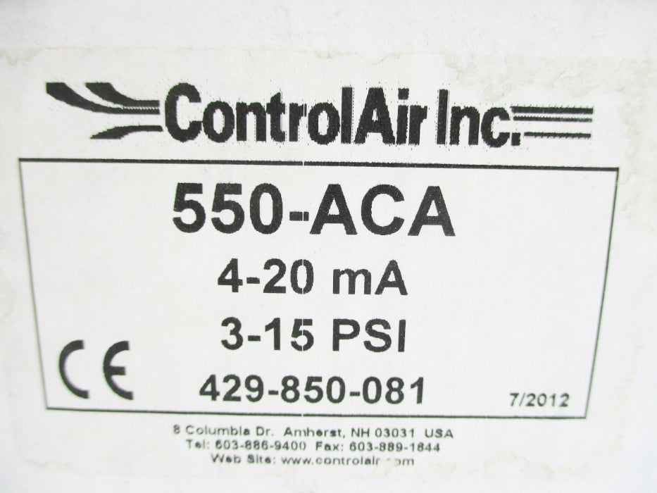 CONTROL AIR 550-ACA 3-15PSI NSMP