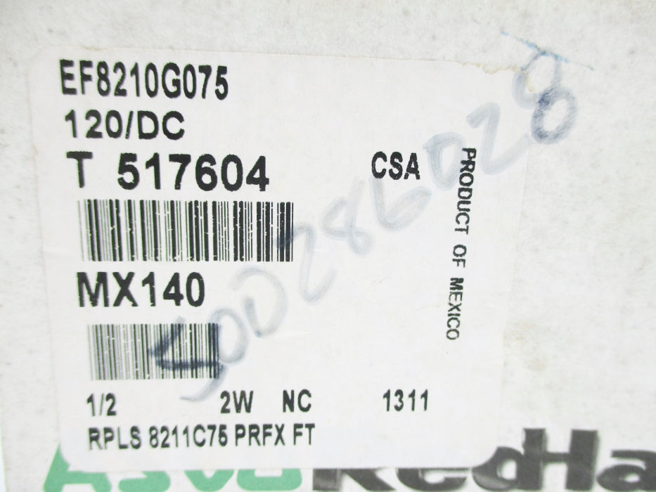 ASCO EF8210G075 25PSI 120/DC NSMP