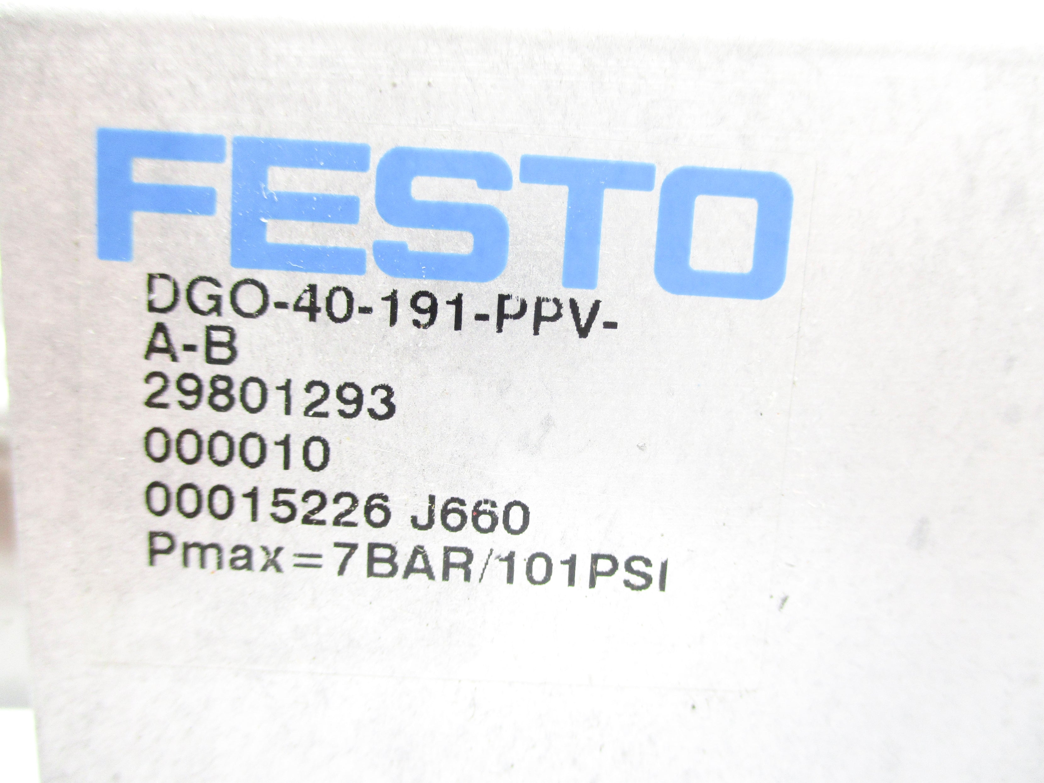 FESTO DGO-40-191-PPV-A-B 101PSI NSNP