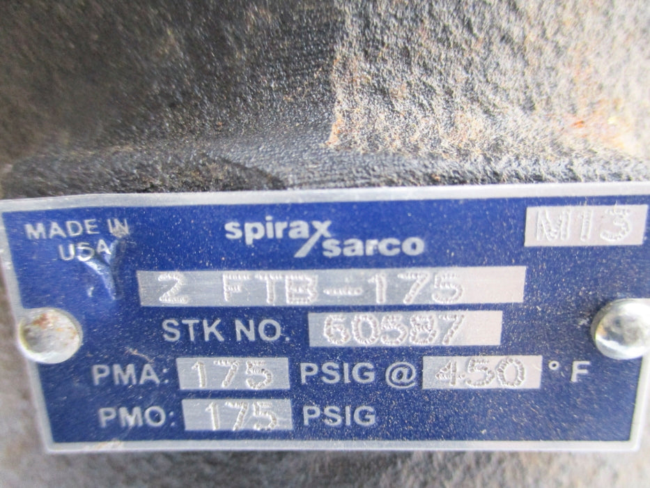 SPIRAX SARCO 2FTB-075 60587 175PSIG (AS PICTURED) NSNP