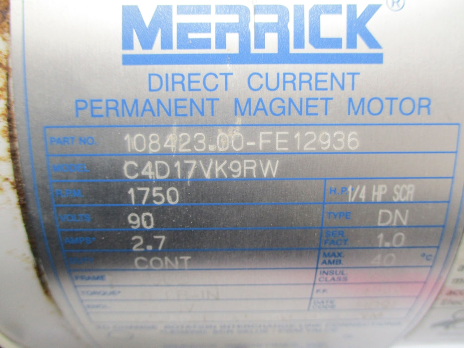 MERRICK 108423.00-FE12936 C4D17VK9RW UNMP