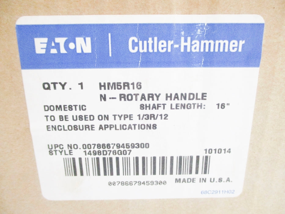 EATON HM5R16 1498D76G07 NSMP