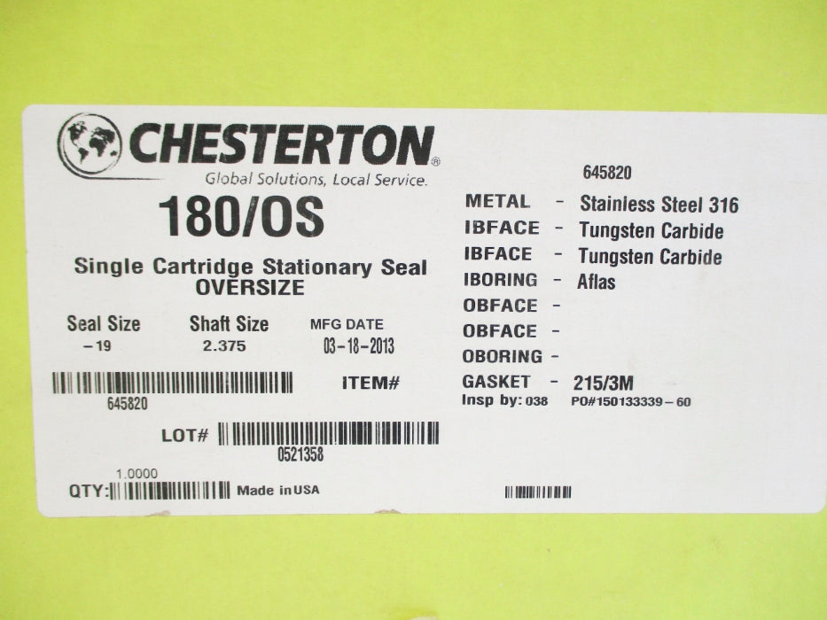CHESTERTON 645820 180/OS-19 2.375 NSFS