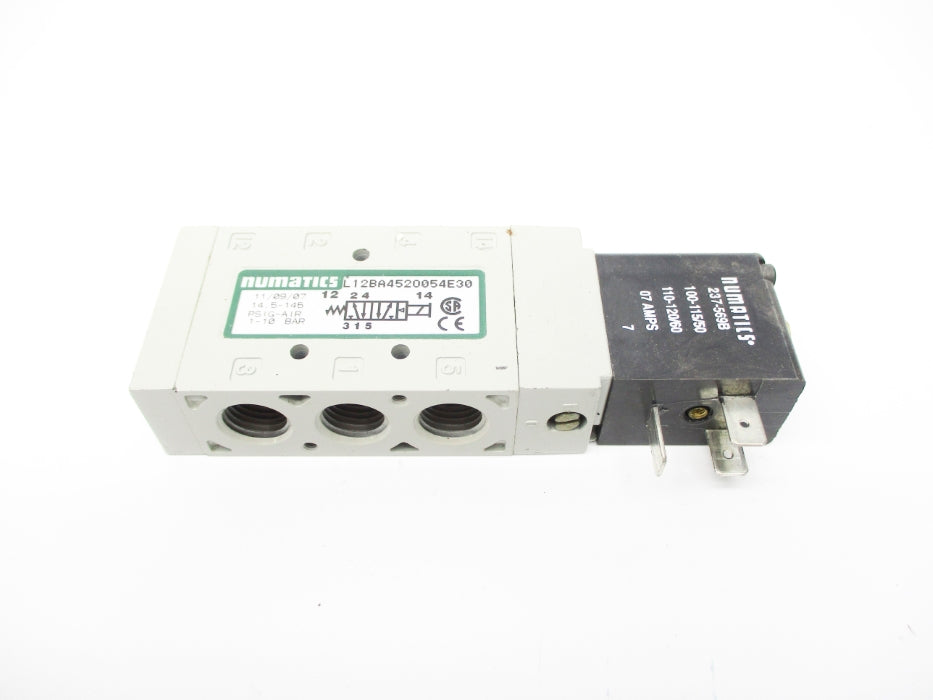NUMATICS L12BA452O054E30 120V 14.5-145PSI NSNP