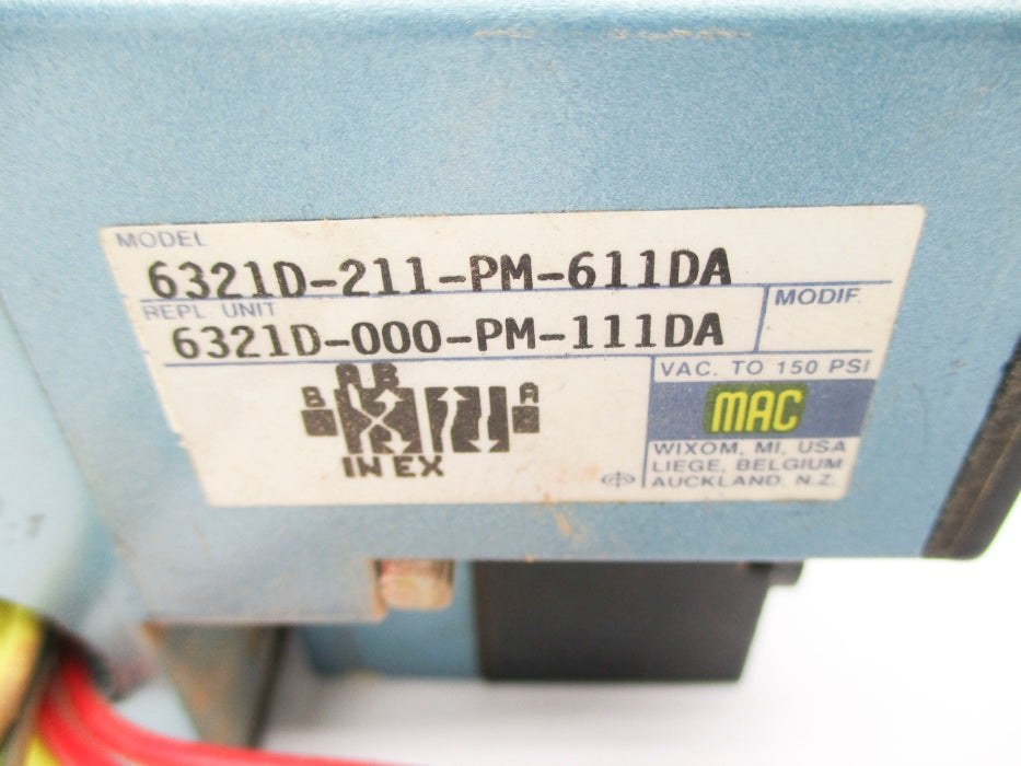 MAC 6321D-211-PM-611DA 150PSI 24VDC UNMP