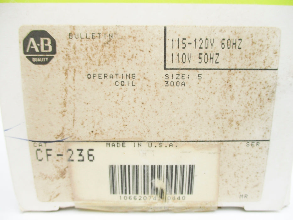 INDUSTRIAL SPARE PART CF236 110/115-120V (BK/YL) NSMP