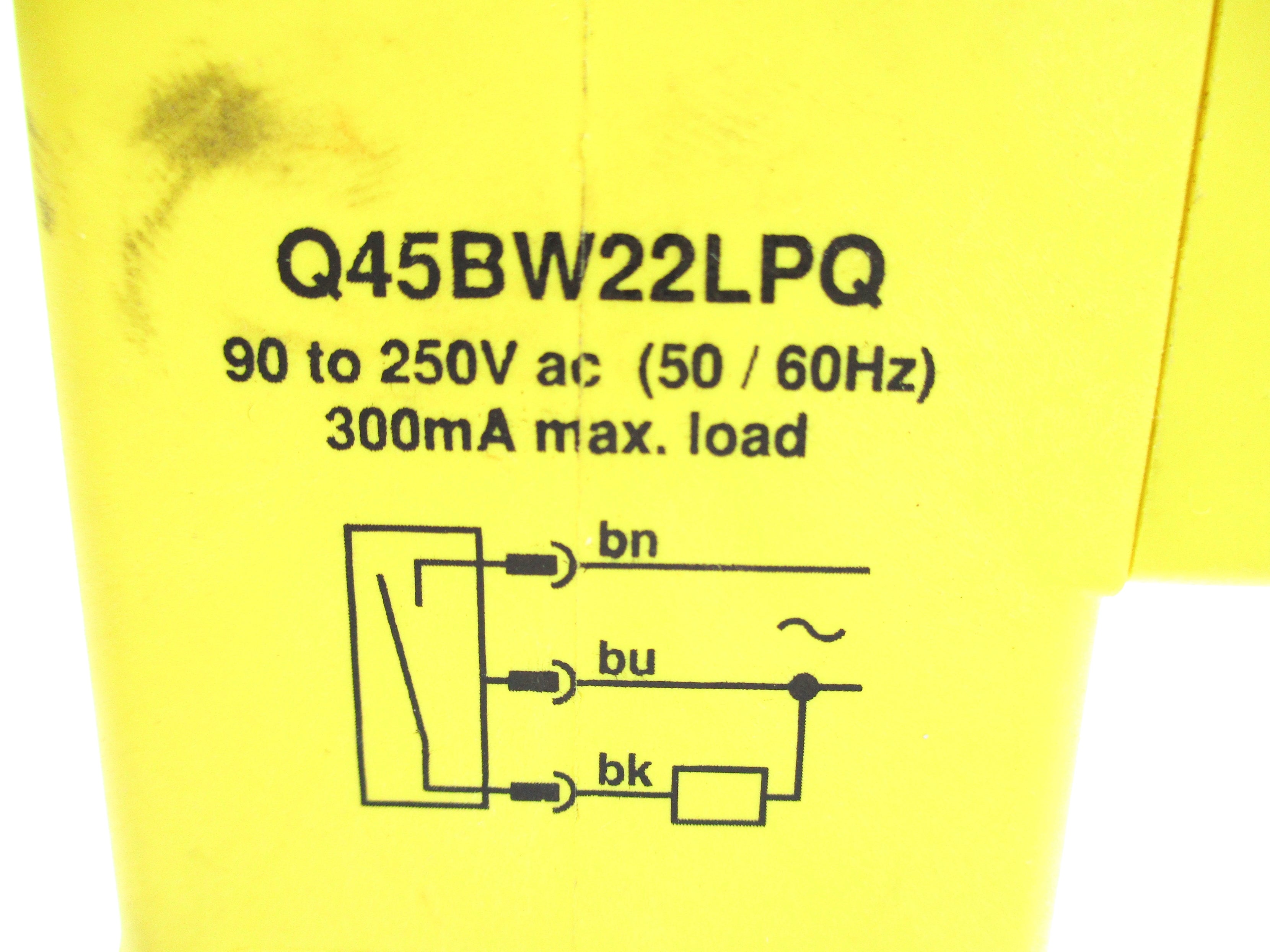 BANNER ENGINEERING Q45BW22LPQ 90-250VAC NSNP