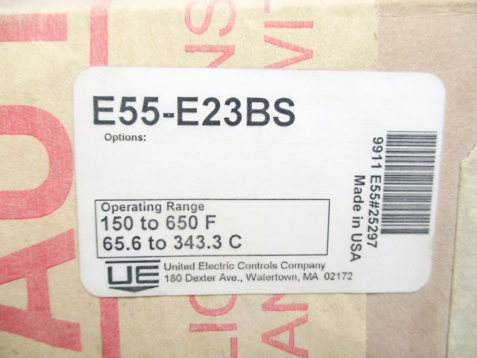 UNITED ELECTRIC CONTROLS E55-E23BS 150-650F NSMP