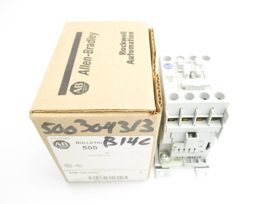 ALLEN BRADLEY 500-NX100D SER. D 110/120V (BR/WH) NSMP