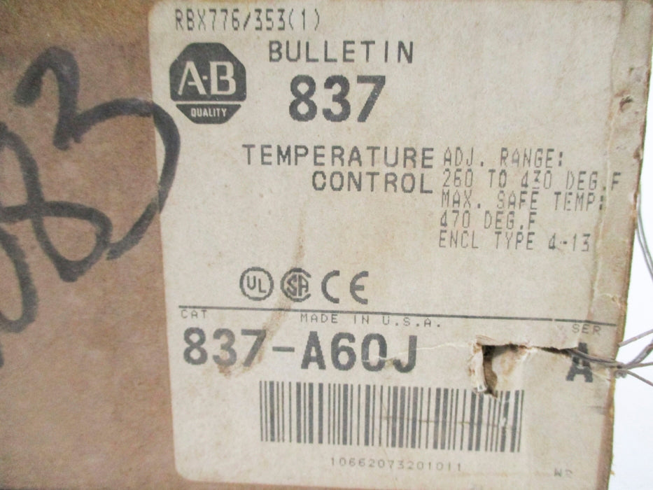 INDUSTRIAL SPARE PART 837-A60J SER. A (BR/WH) NSMP