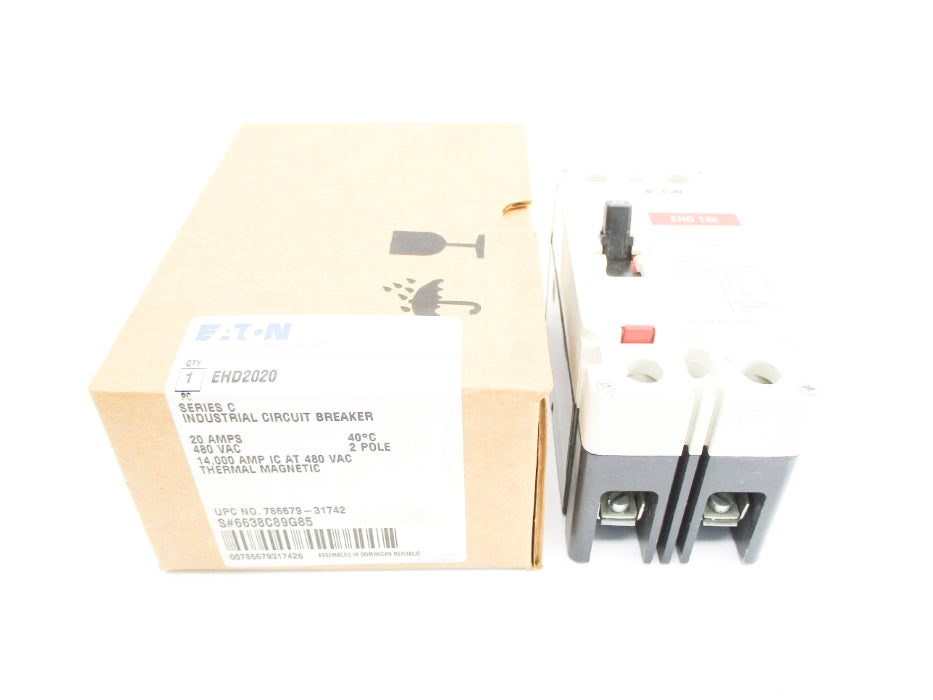 EATON EHD2020 SER. C 6638C89G85 20A 480VAC NSMP
