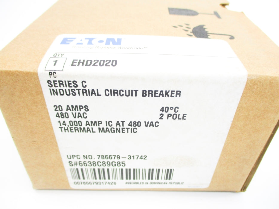 EATON EHD2020 SER. C 6638C89G85 20A 480VAC NSMP