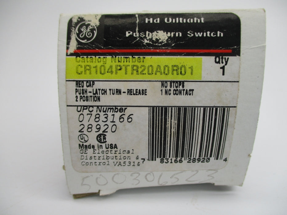 GENERAL ELECTRIC CR104PTR20A0R01 NSMP