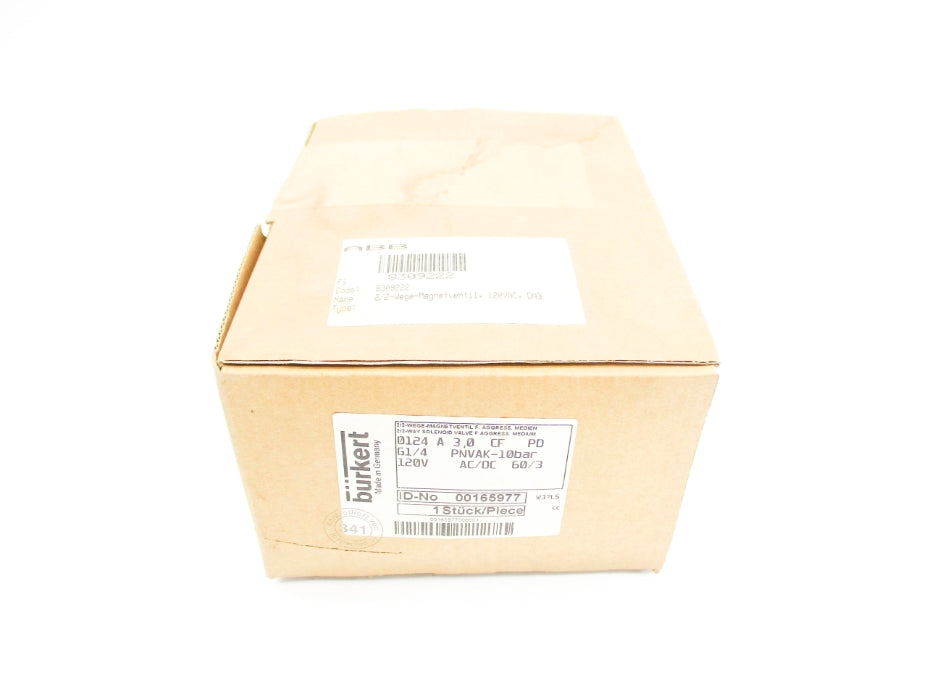 BURKERT 0124-A-3.0-CF-PD 00165977 120VAC/DC NSFS
