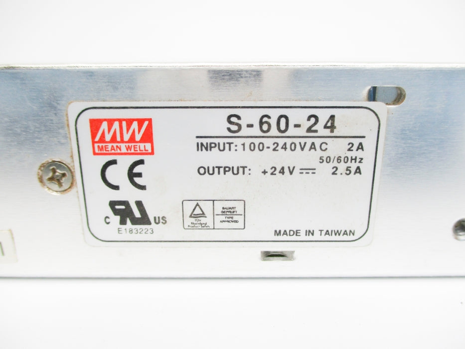 MEAN WELL S-60-24 100-240VAC 2.5A NSMP