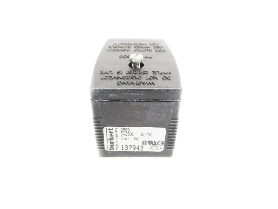 BURKERT 2509 137943 0-250VAC/DC 6A NSNP