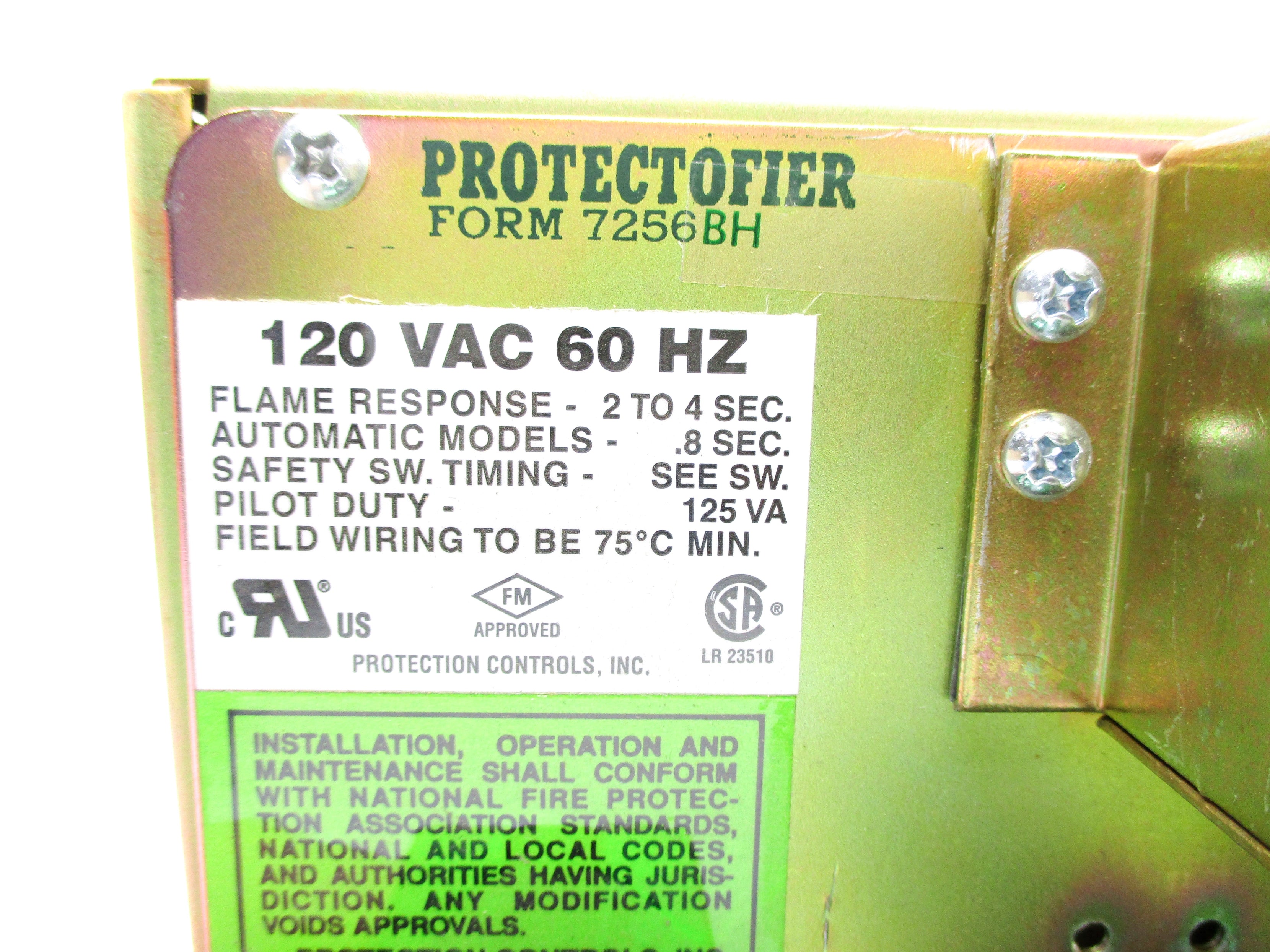 PROTECTION CONTROLS 7256BH NSNP