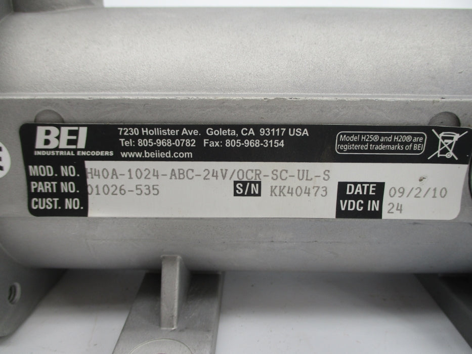 BEI H40A-1024-ABC-24V/0CR-SC-UL-S 01026-535 NSNP