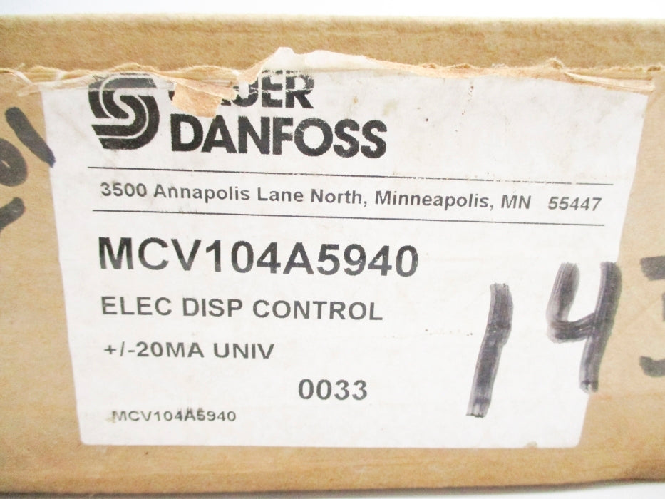 SAUER DANFOSS MCV104A5940 NSMP