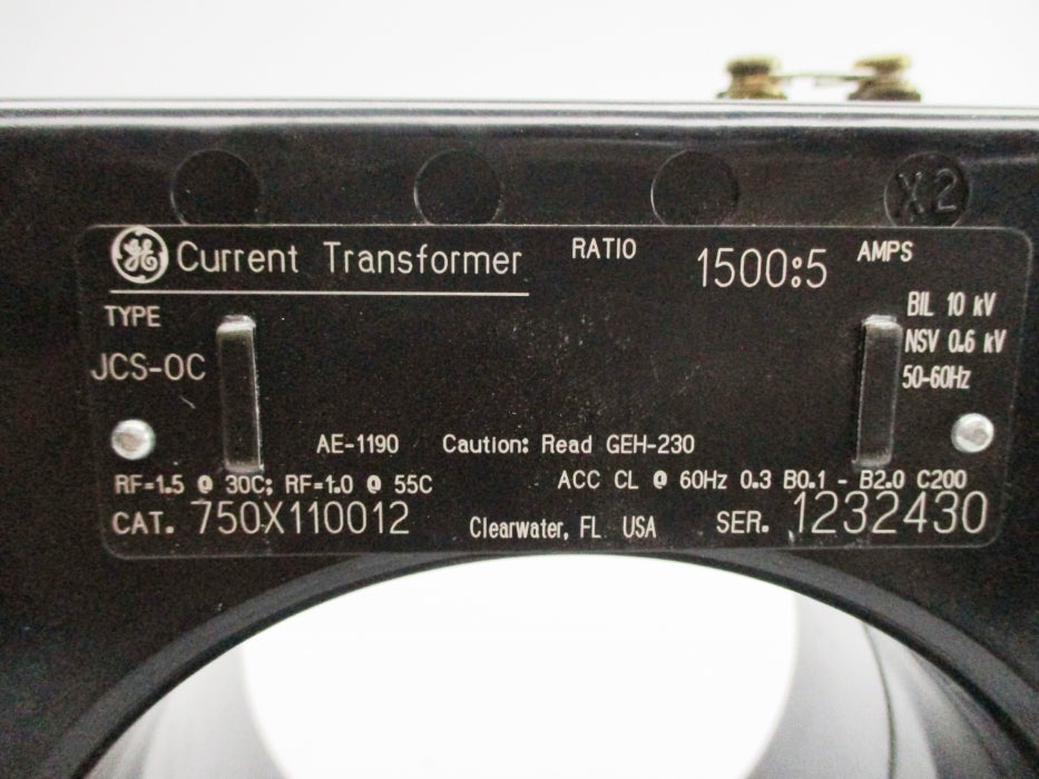 GENERAL ELECTRIC 750X110012 JCS-0C (AS PICTURED) NSNP