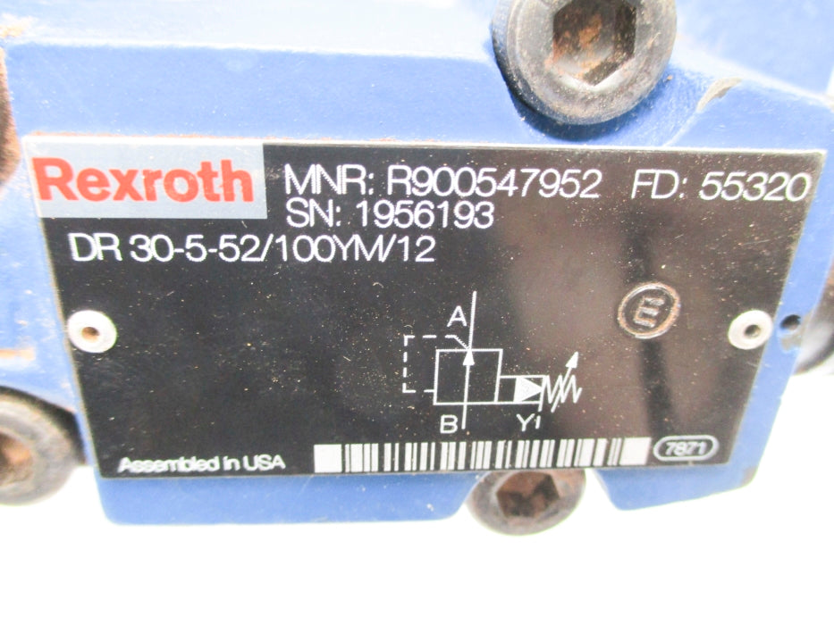 REXROTH R900547952 DR30-5-52/100YM/12 UNMP