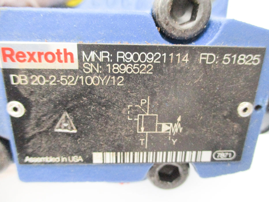 REXROTH R900921114 DB20-2-52/100Y/12 NSNP