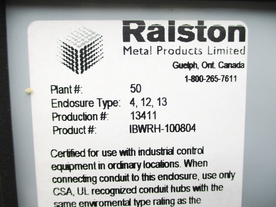 RALSTON IBWRH-100804 UNMP