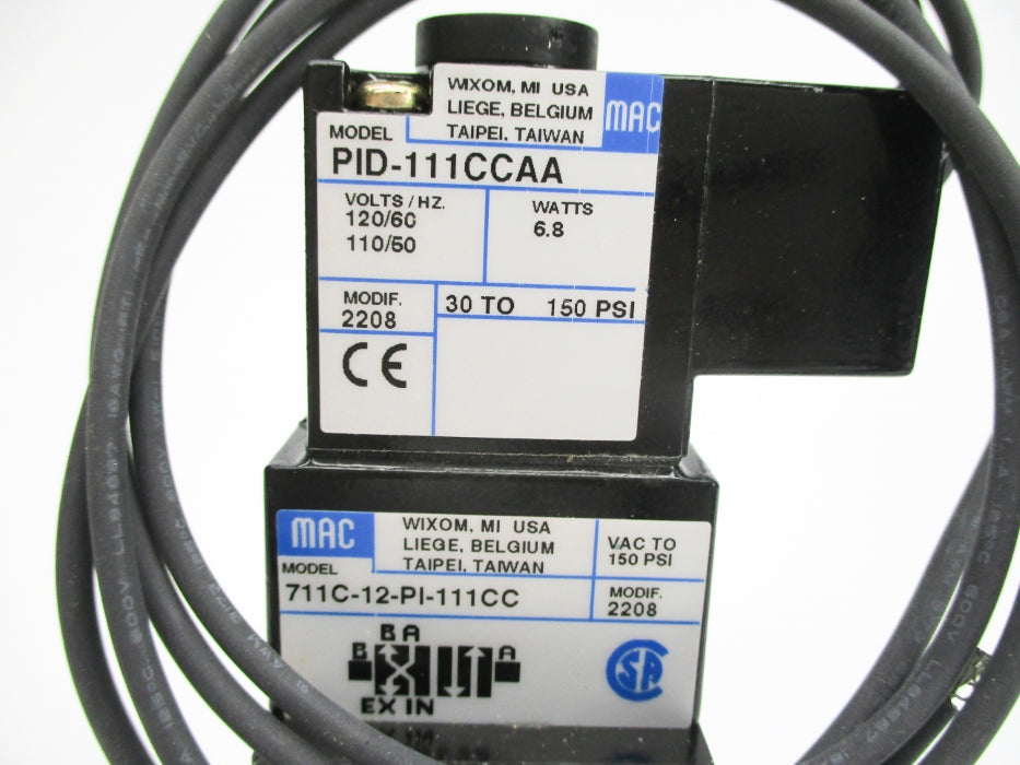 MAC 711C-12-PI-111CC 150PSI 110/120V NSMP