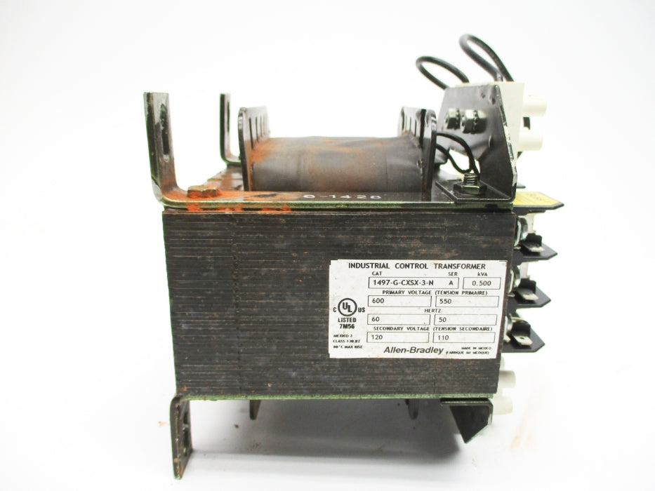 ALLEN BRADLEY 1497-G-CXSX-3-N SER. A 0.500KVA (BR/WH) NSMP