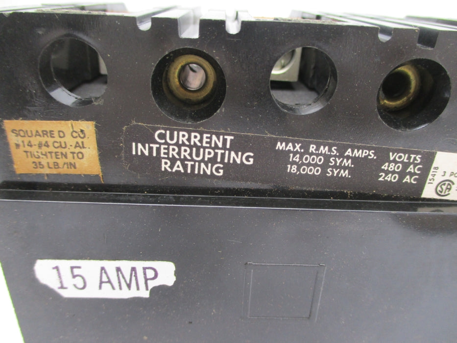 SQUARE D FAL34015 15A NSNP