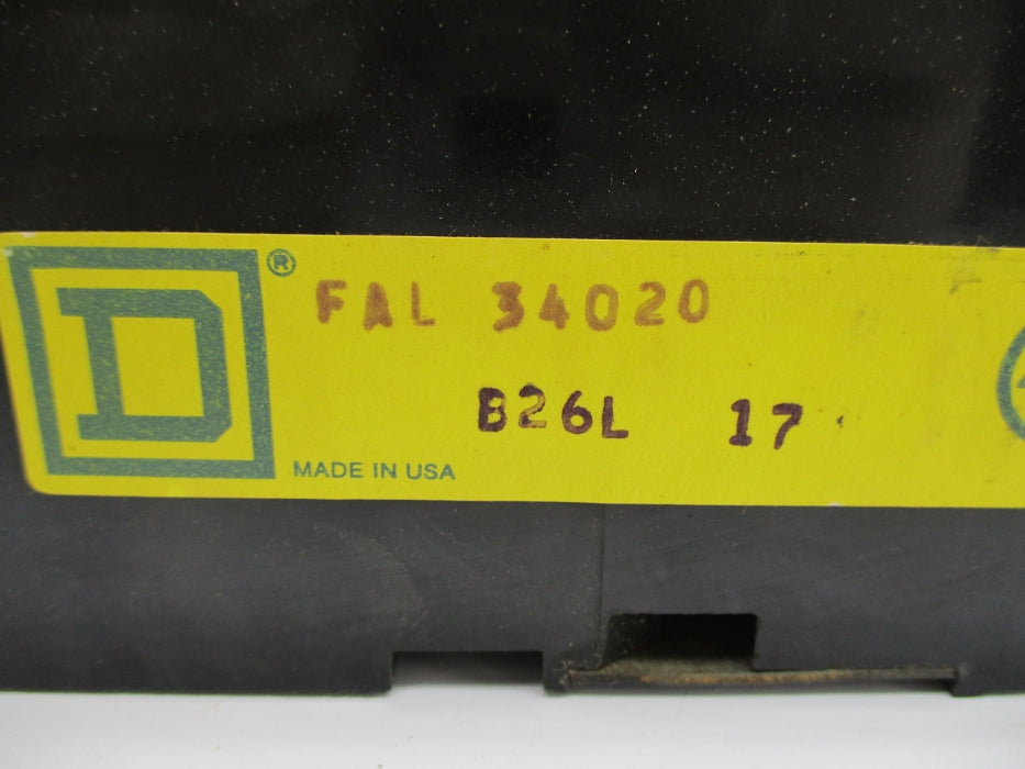 SQUARE D FAL34020 20A 480VAC (BLACK) NSNP