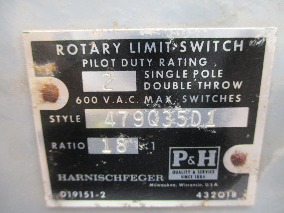 HARNISCHFEGER 479Q35D1 UNMP