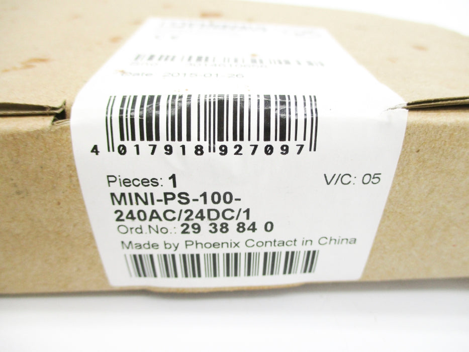 PHOENIX CONTACT MINI-PS-100-240AC/24DC/1 2938840 NSFS