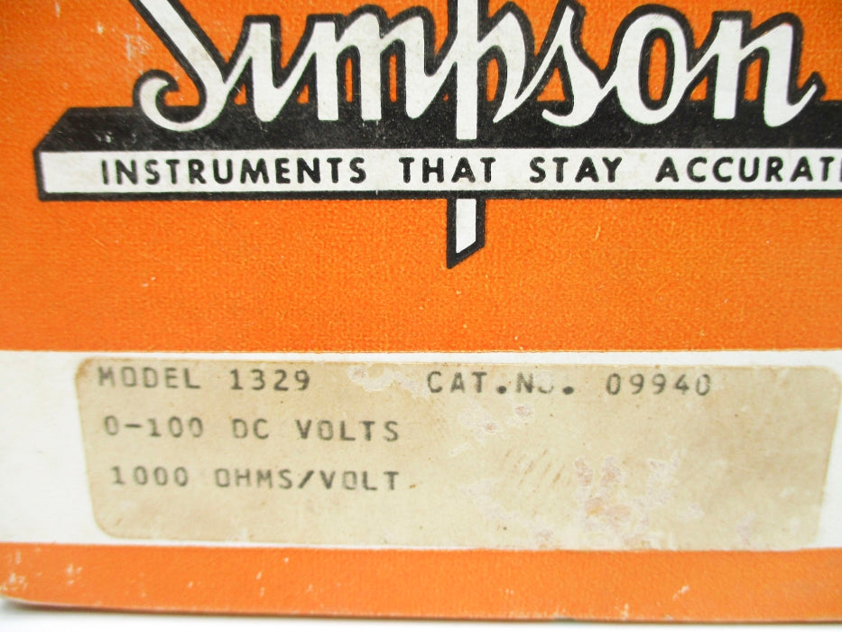 SIMPSON 09940 1329 0-100DCV NSMP