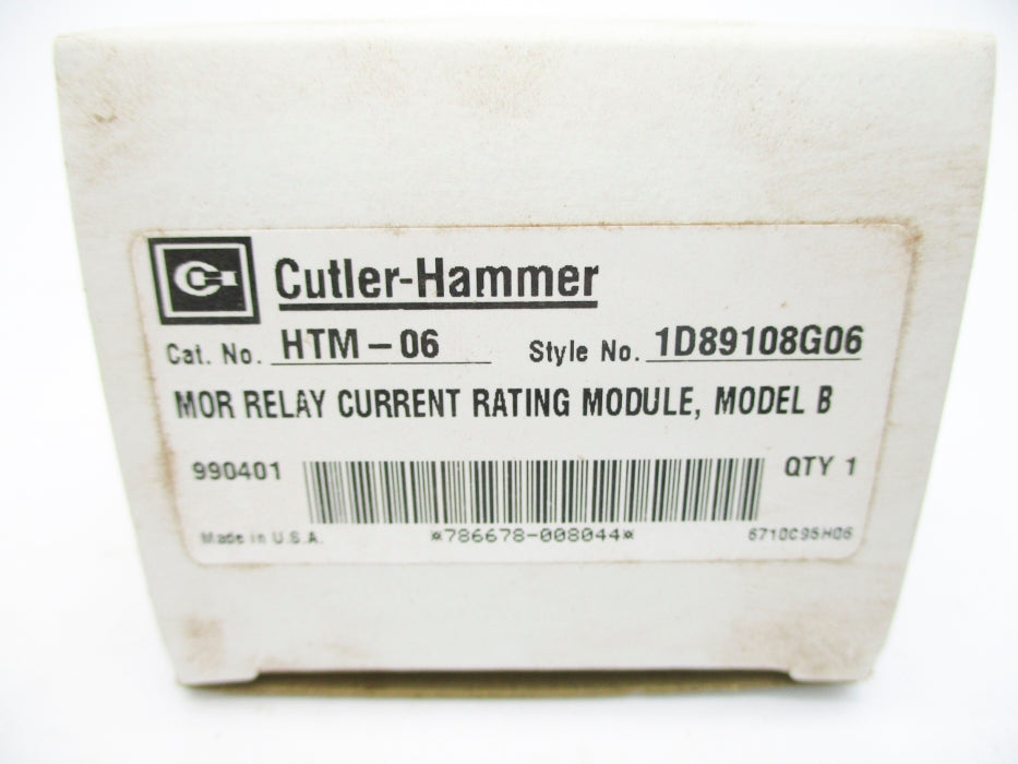 CUTLER HAMMER HTM-06 1D89108G06 NSMP