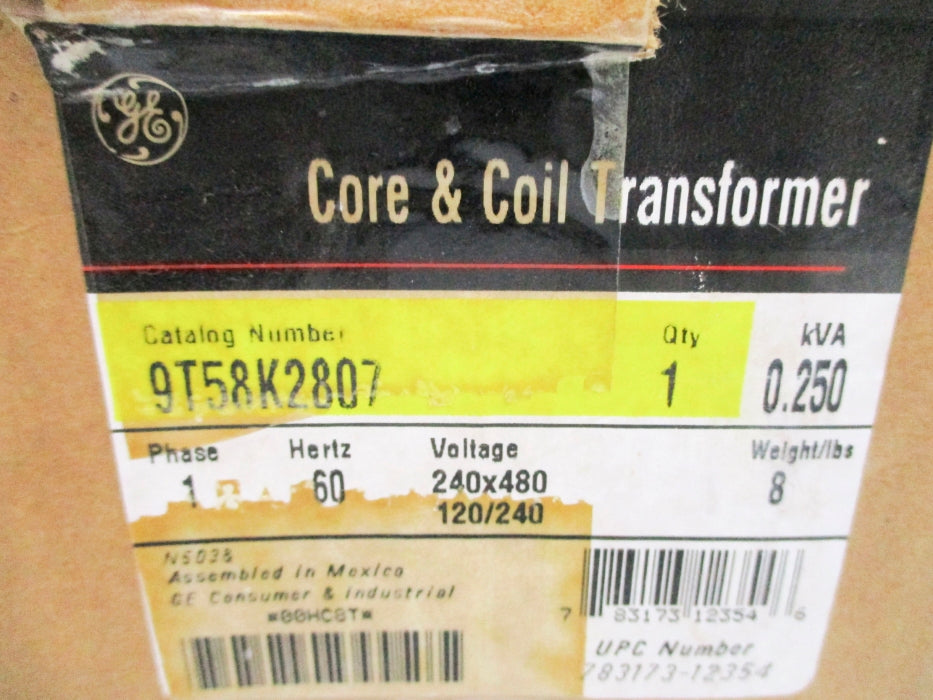GENERAL ELECTRIC 9T58K2807 0.250KVA (AS PICTURED) NSMP