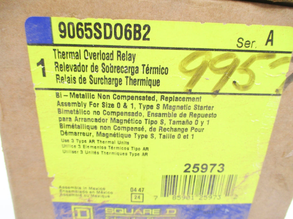 SQUARE D 9065SDO6B2 SER. A 120-600VAC NSMP