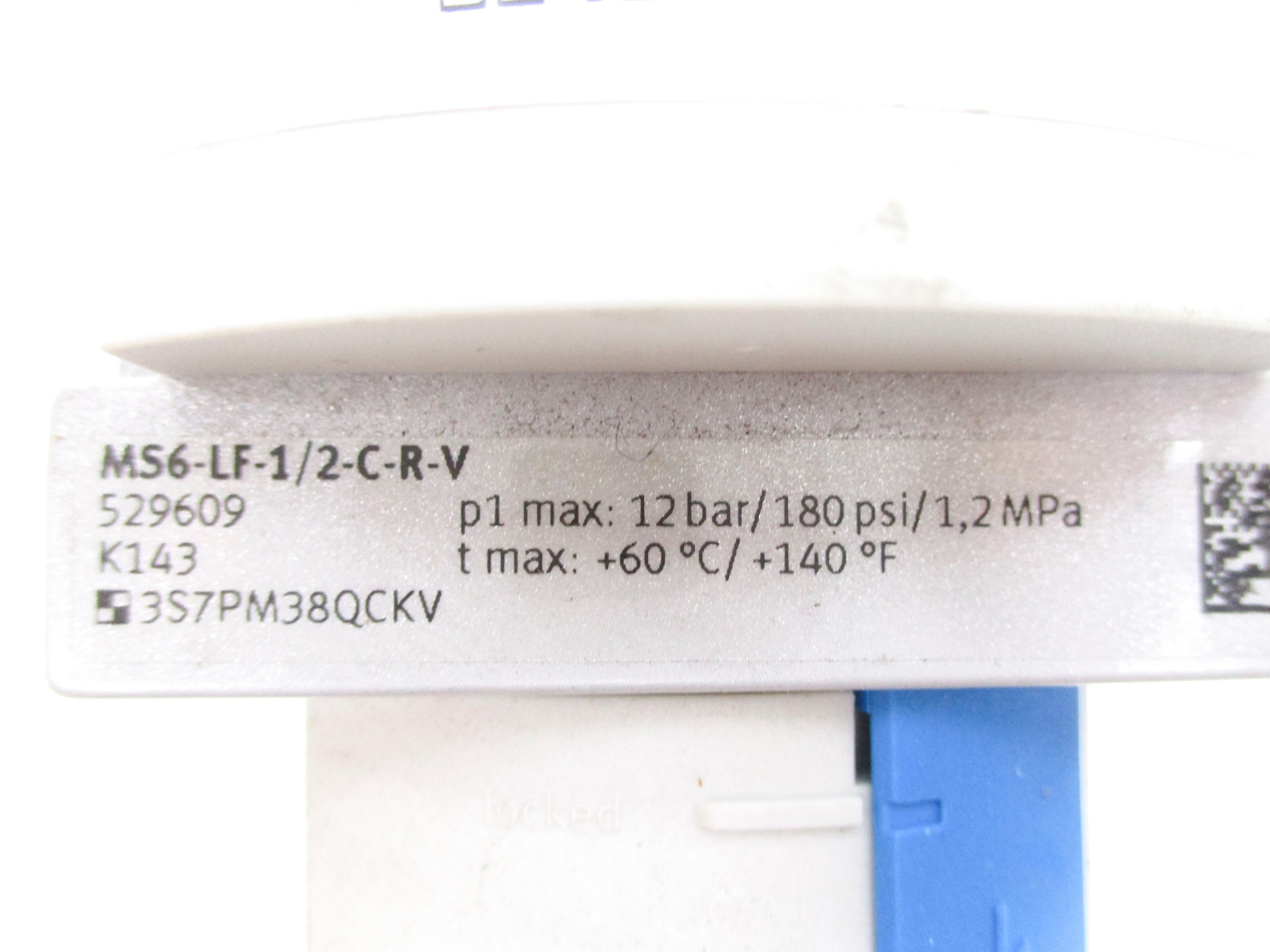 FESTO MS6-LF-1/2-C-R-V 180PSI NSNP