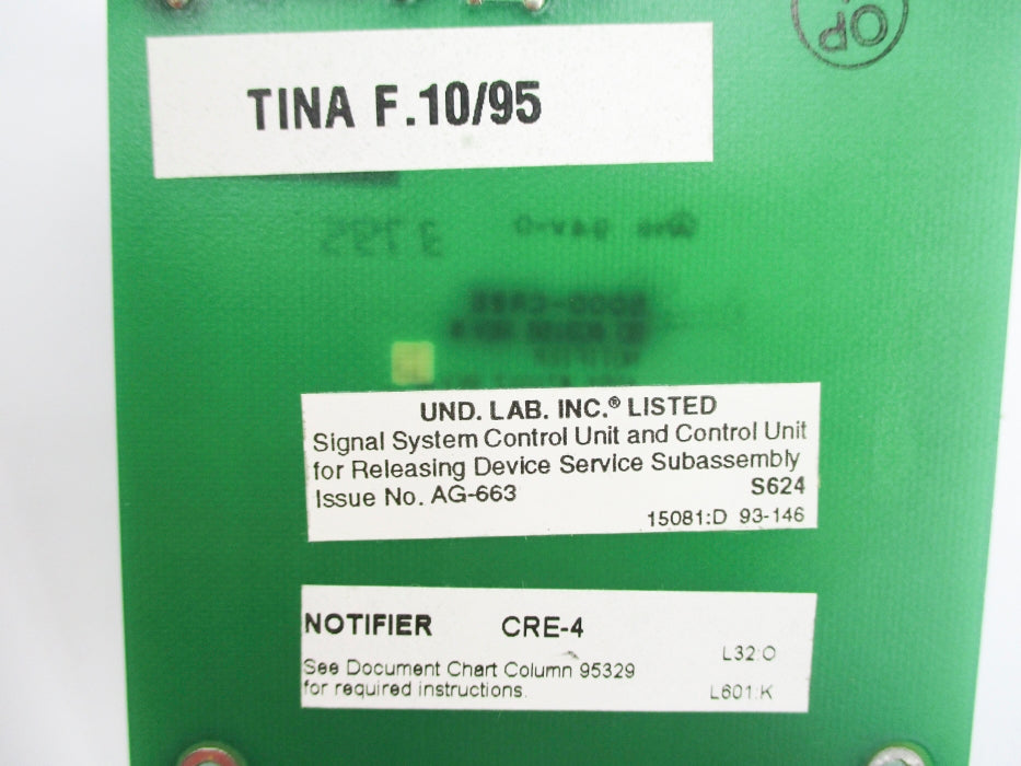 NOTIFIER CRE-4 (AS PICTURED) NSNP