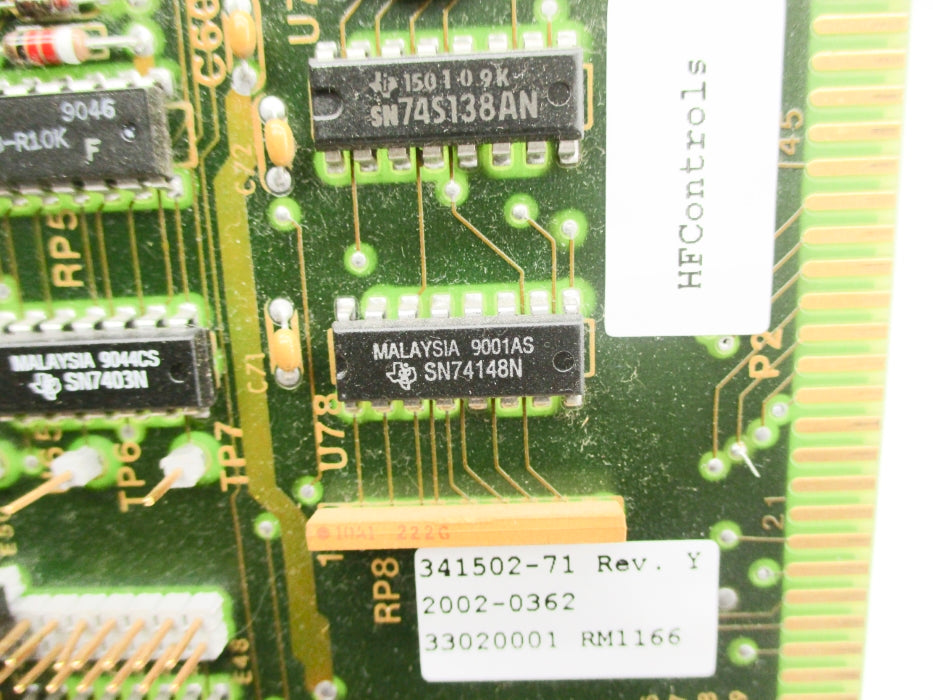 HF CONTROLS 341502-71 REV. Y UNMP